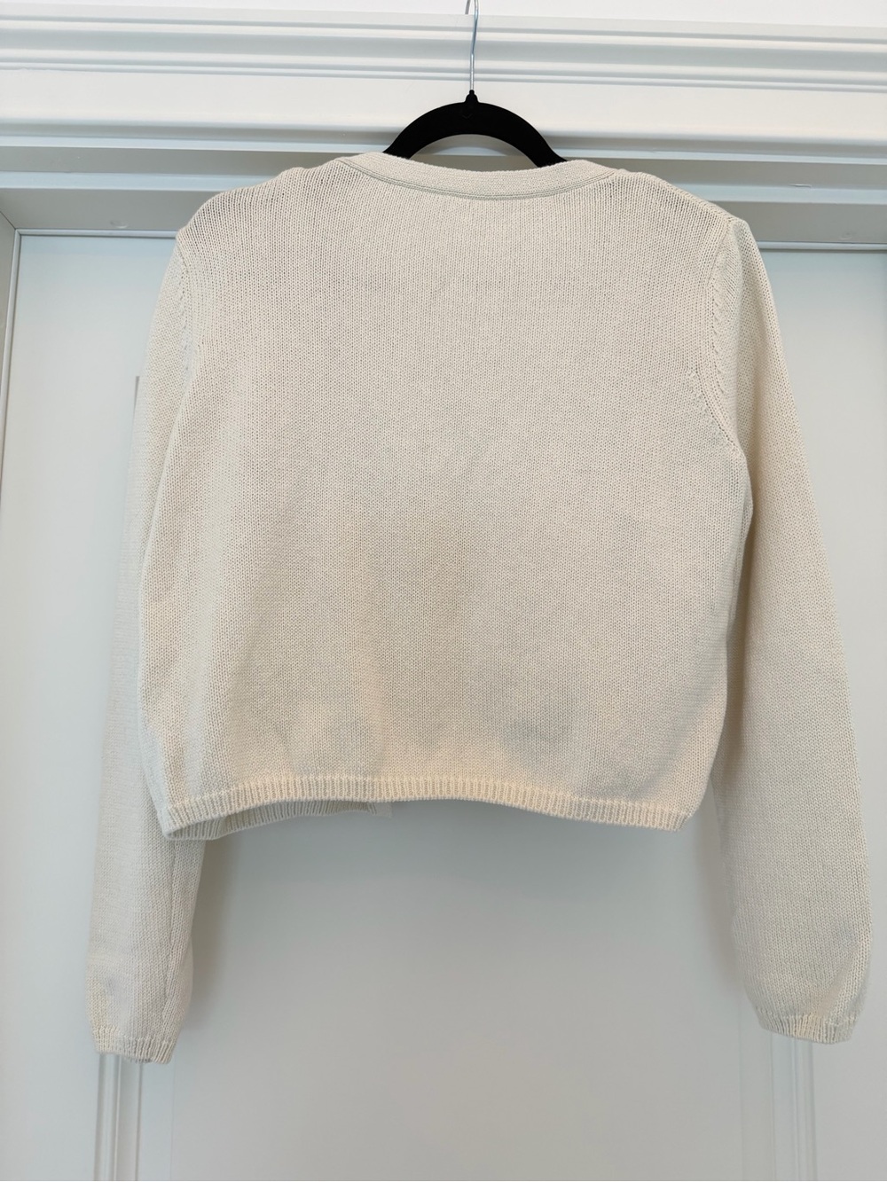 Reformation Cream Knit Cardigan & Crop Tank Set size L - Picture 4 of 7